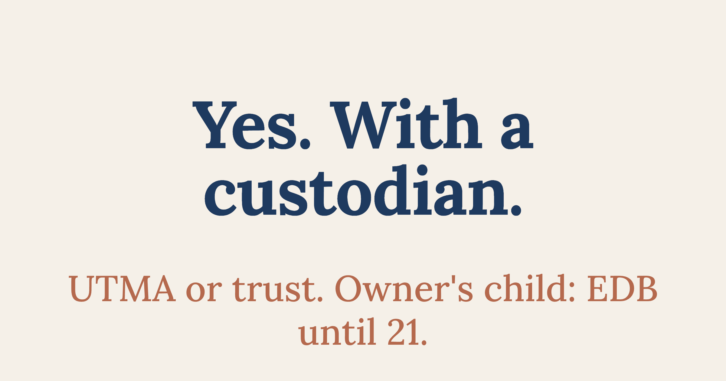 Can a Minor Be a Beneficiary of an IRA?