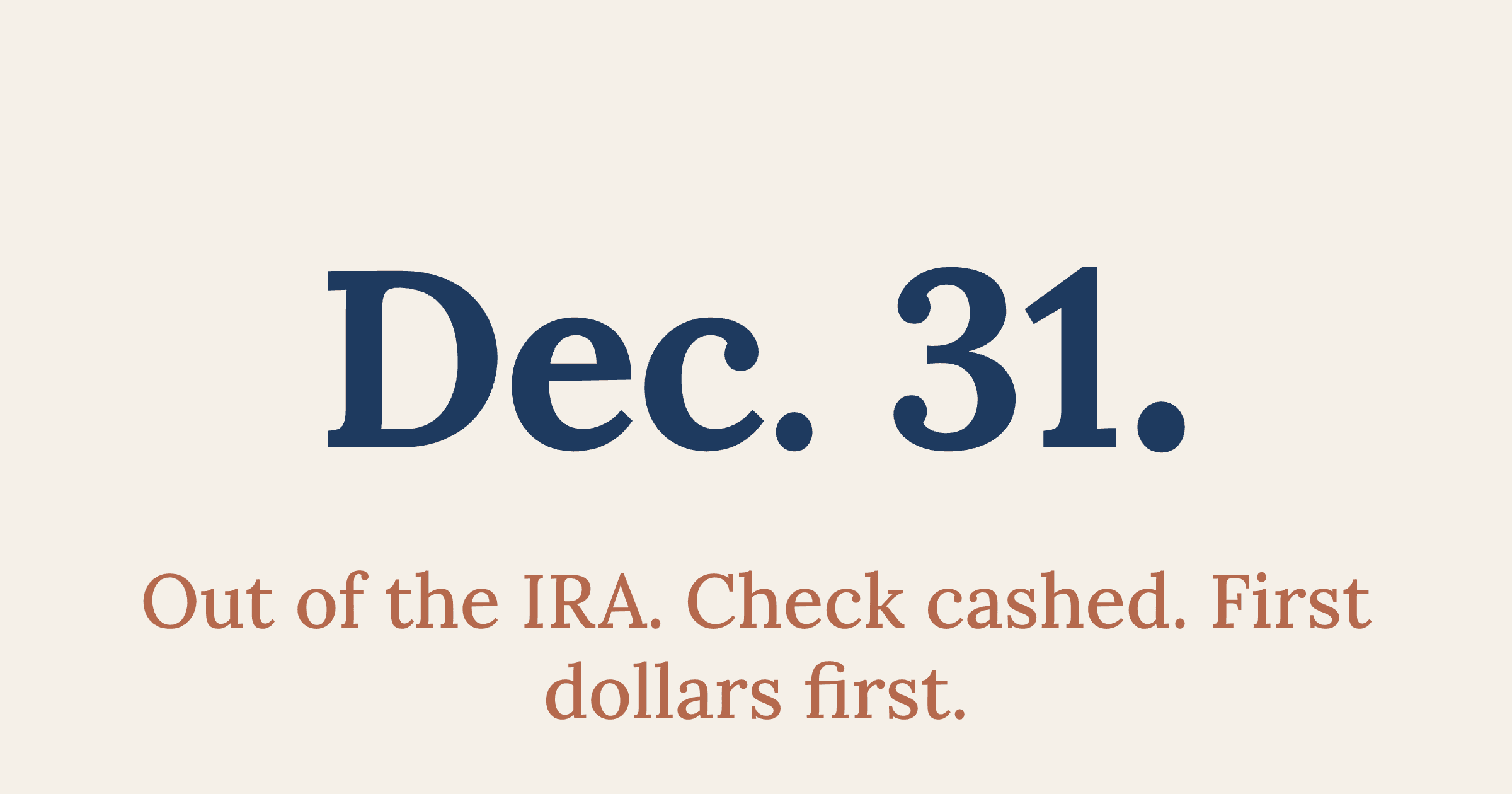 IRS QCD Deadlines: What Must Happen by December 31