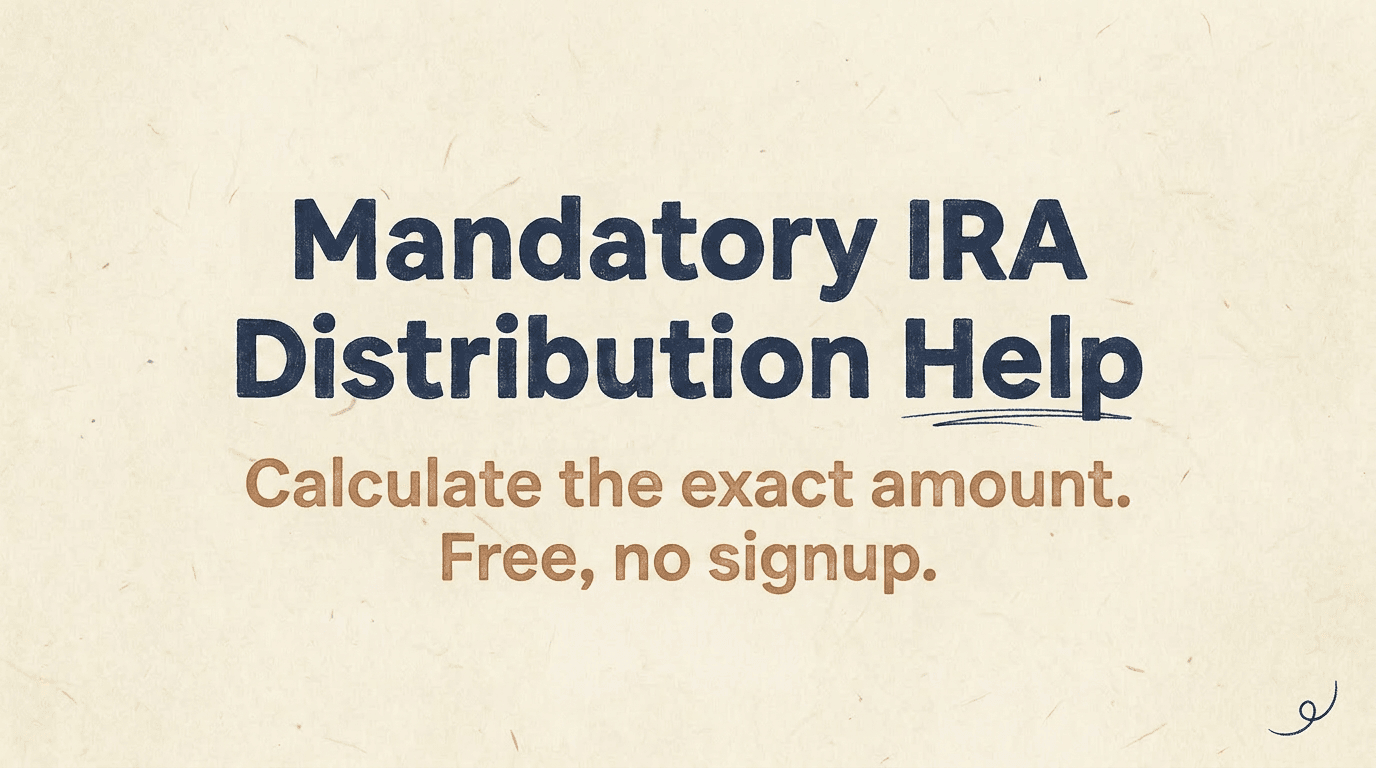 Mandatory IRA Distribution Help