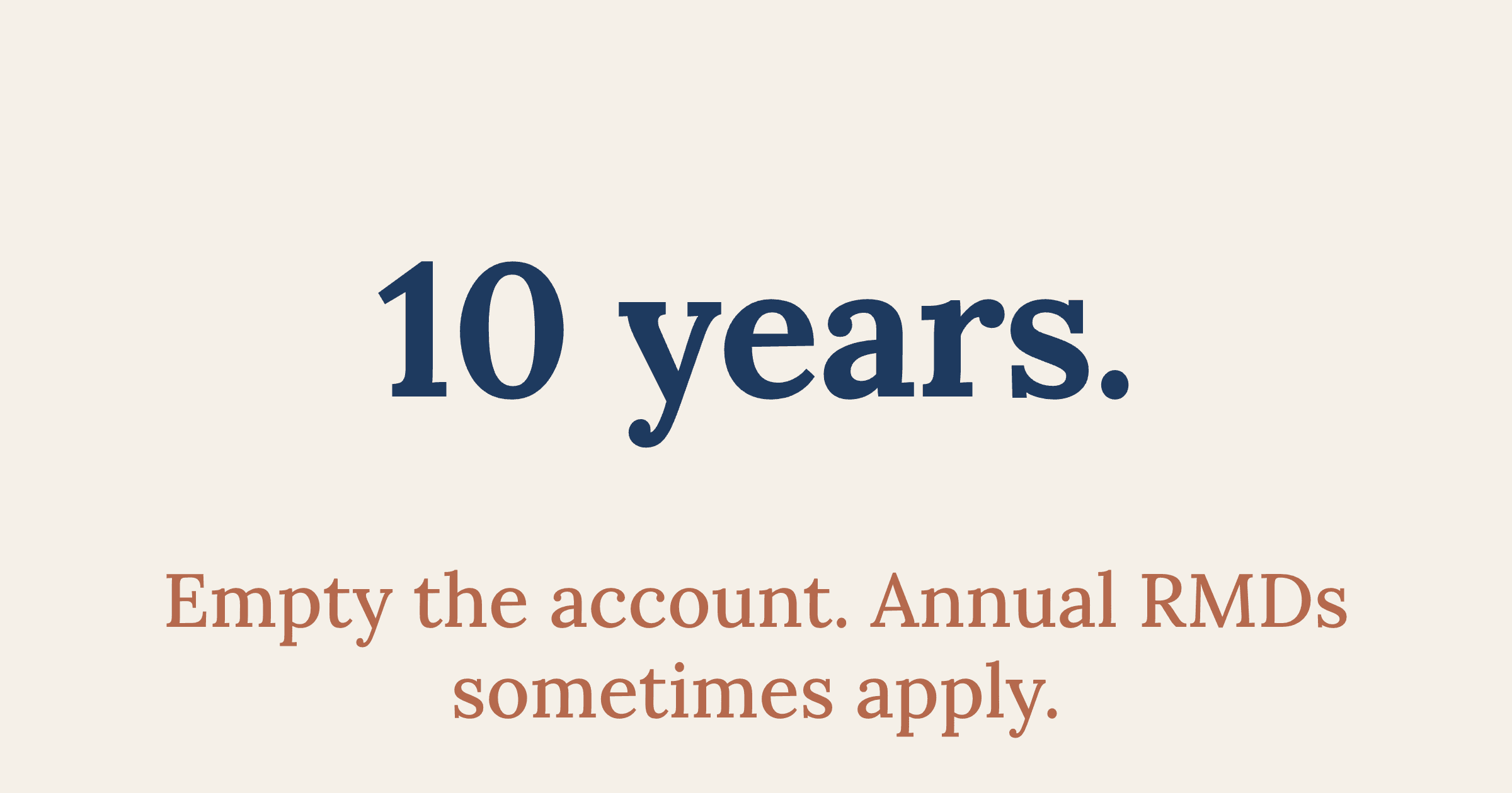 The 10-Year Rule for Inherited IRAs Explained