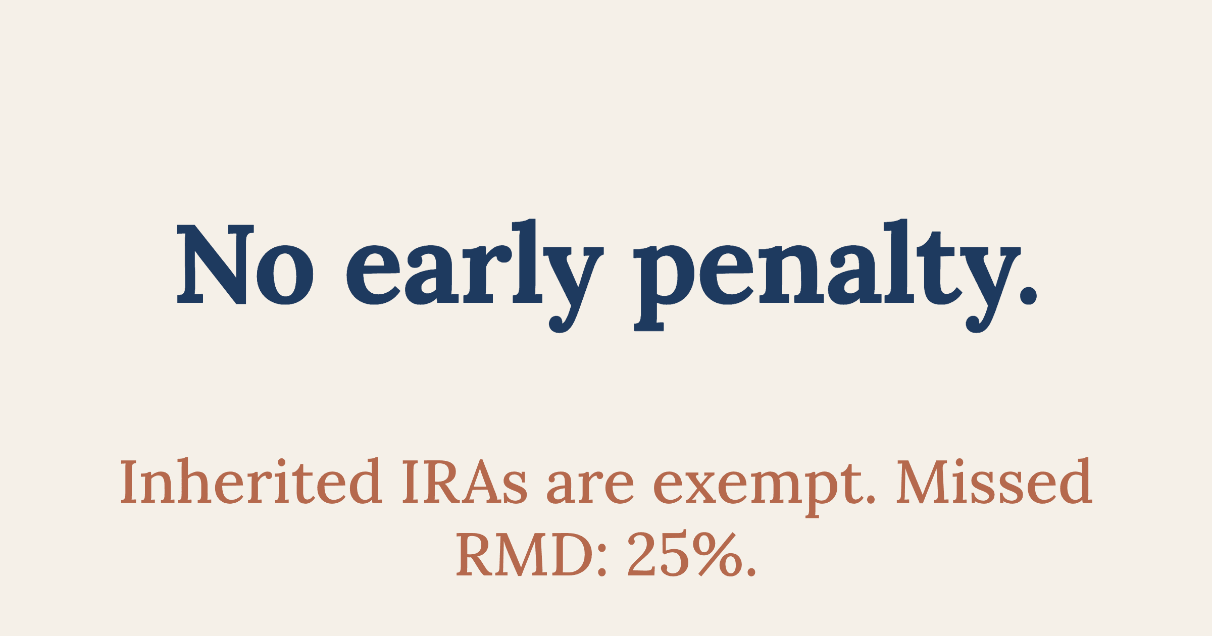Are Distributions from an Inherited IRA Subject to Penalty?